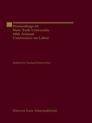cover image of Proceedings of New York University 49th Annual Conference on Labor